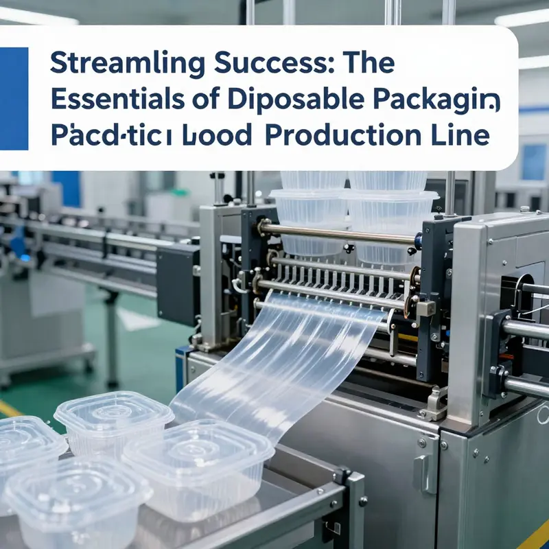An advanced automated production line for disposable plastic food containers, highlighting the efficiency of modern manufacturing.