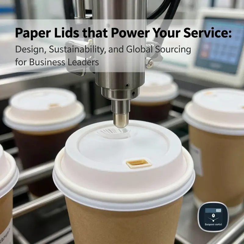 Close-up view of a paper lid structure revealing materials and coatings that enable sealing and heat resistance.