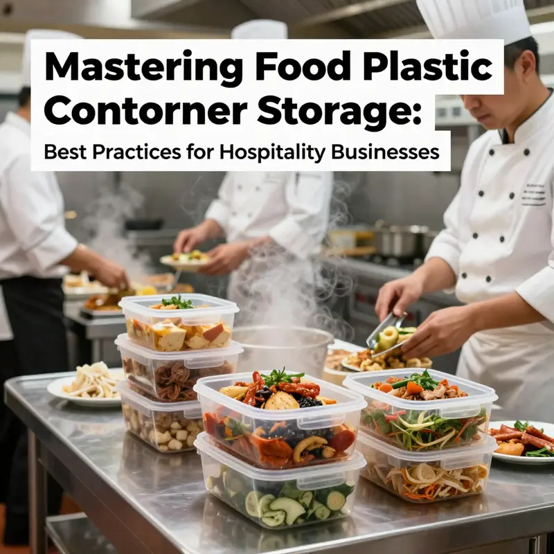 Chefs efficiently cooling down meals in plastic containers before refrigeration.