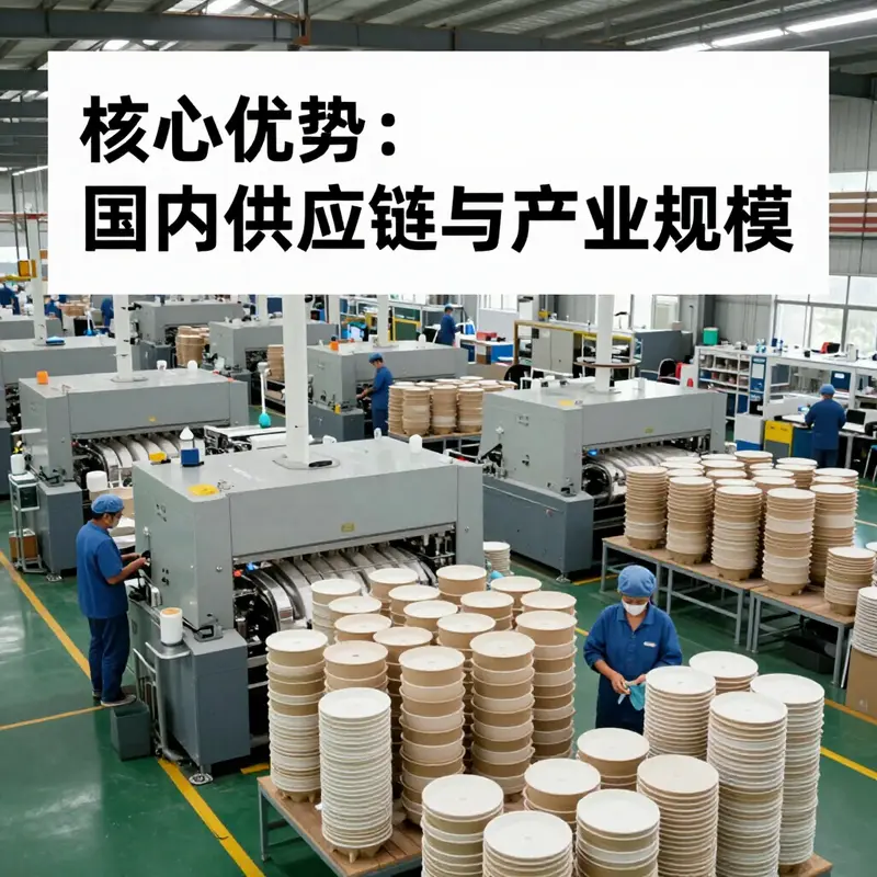 Manufacturing facility in China specializing in eco-friendly paper bowls with lids.