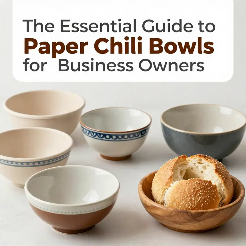 The kraft paper and moisture-resistant lining used in paper chili bowls highlight their sustainable composition.