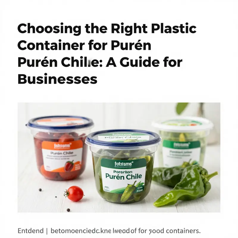 Diverse food-grade plastic containers that are safe for storing Purén Chile.