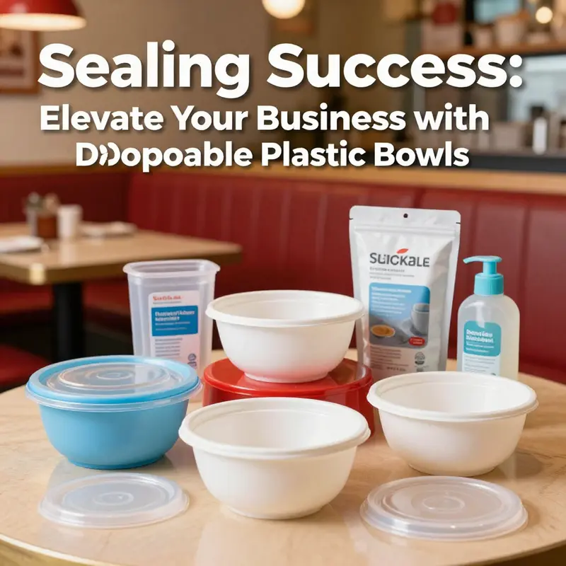 A variety of disposable plastic bowls highlighting their essential characteristics such as durability and sealing capabilities.