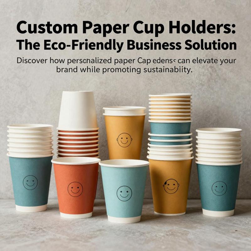 Cover image showing an assortment of customized paper cup holders.