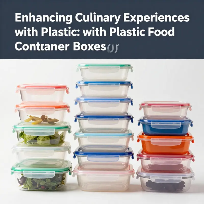 Diverse selection of plastic food container storage boxes in various colors and sizes against a clean backdrop.