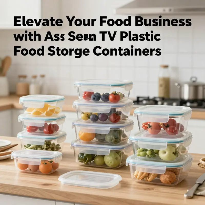 An organized kitchen showcasing different As Seen On TV plastic food storage containers.