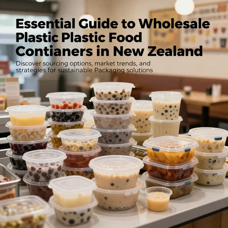 A variety of plastic food containers utilized in New Zealand's vibrant food service industry.