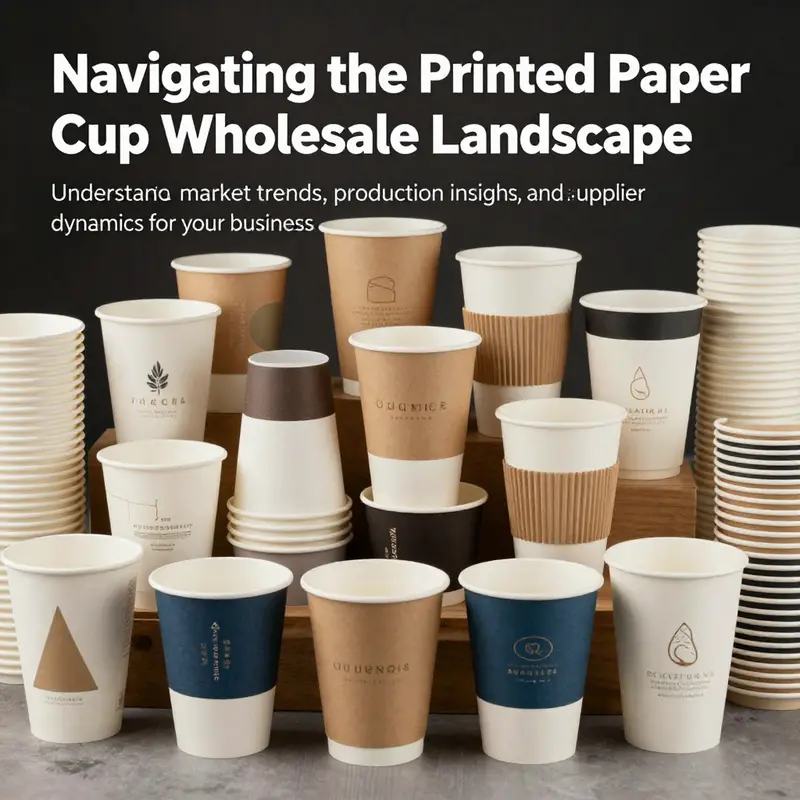 A collection of colorful, printed paper cups arranged to display their unique designs.