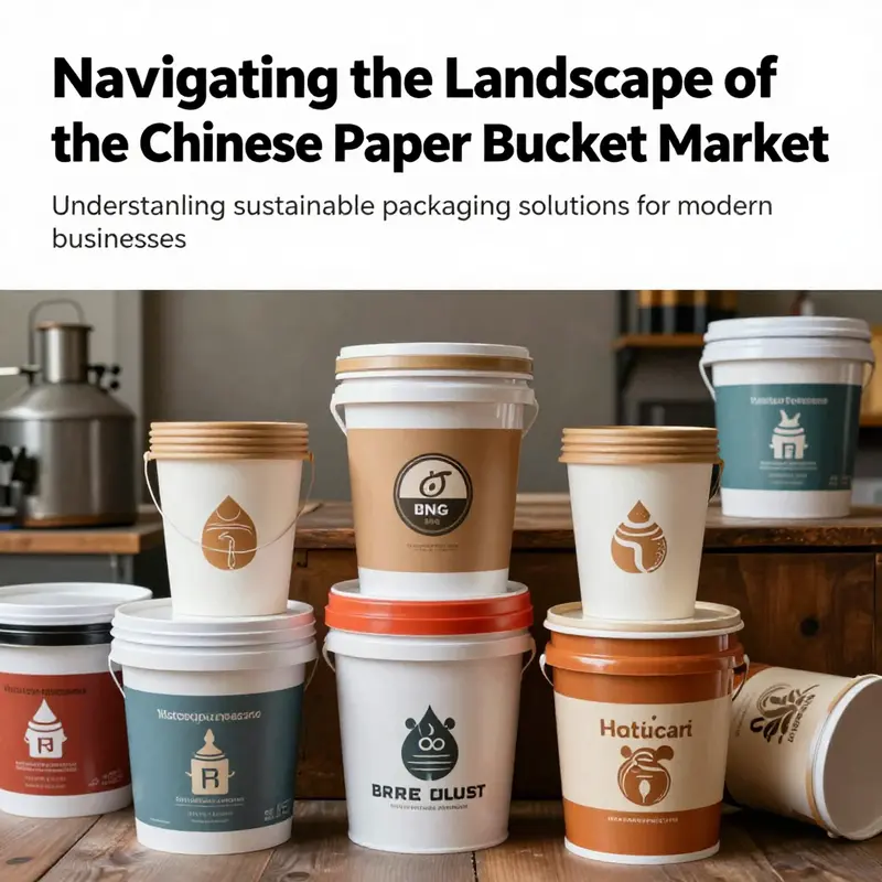 An eclectic mix of paper buckets used in various industries, representing sustainability and modern packaging solutions.