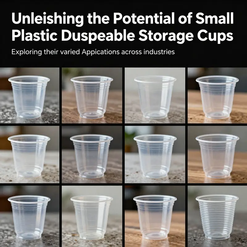 A visual representation of small plastic disposable cups used in food services, healthcare, and events.