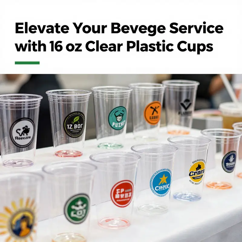 The manufacturing process of 16 oz clear plastic cups showcasing modern technology and efficiency.