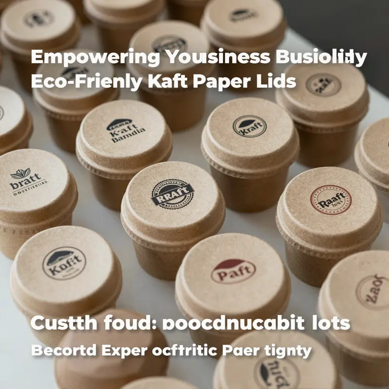 Kraft paper lids exemplify sustainable packaging through their eco-friendly materials and design.