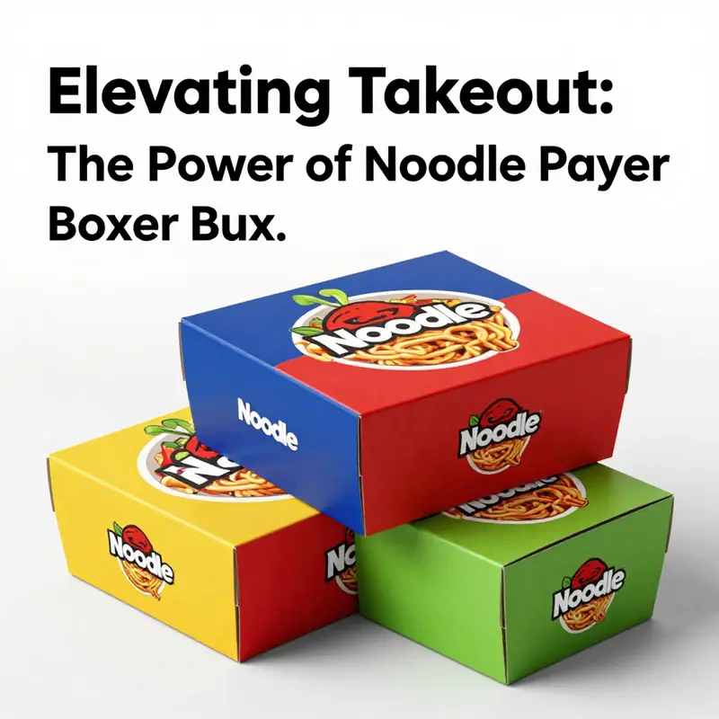 Kraft paper’s natural texture emphasizes its eco-friendly characteristics, suitable for noodle boxes.