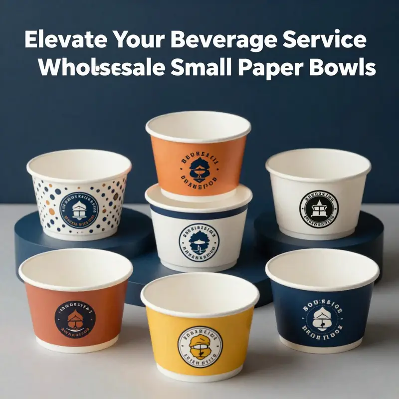 Variety of small paper bowls available in different sizes to suit diverse needs.