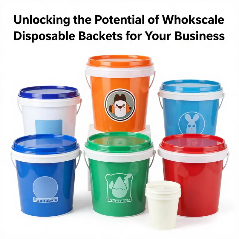 An overview of market trends in wholesale disposable buckets, highlighting key product types.