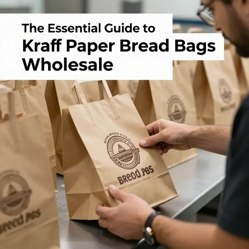 Kraft paper bread bags displayed in a vibrant bakery setting, emphasizing their popularity and eco-conscious design.