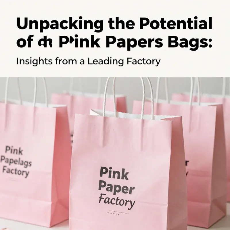 The advanced production line at the pink paper bags factory, illustrating state-of-the-art machinery and workflows.