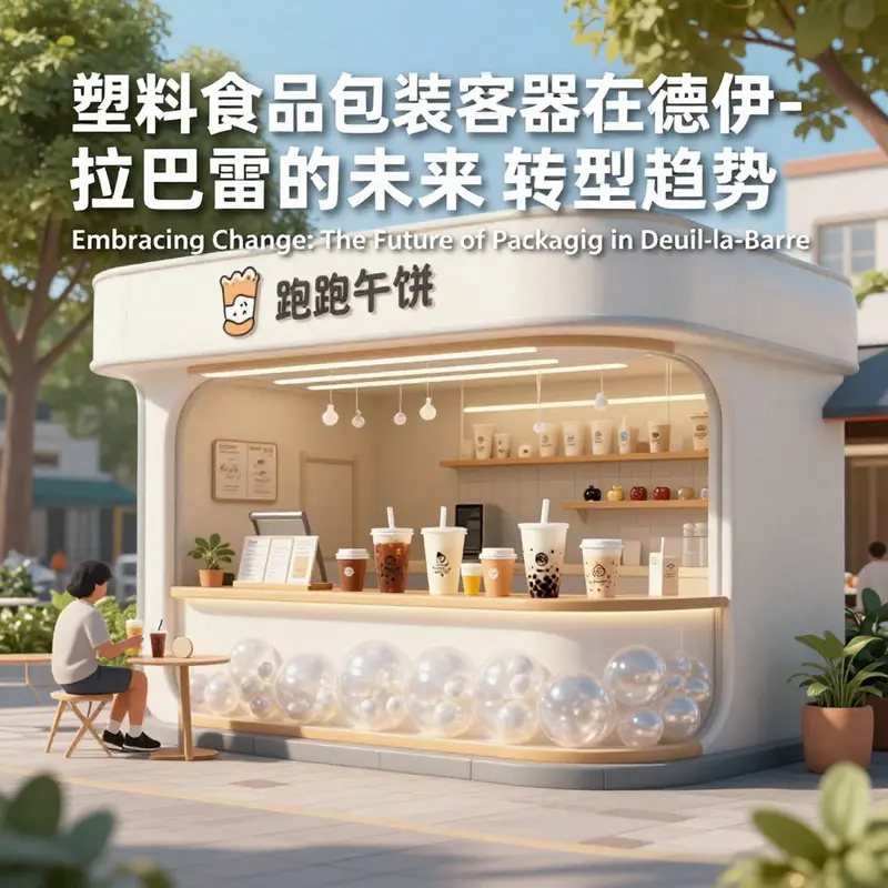 A glimpse into Deuil-la-Barre’s future with sustainable packaging options in the bubble tea industry.
