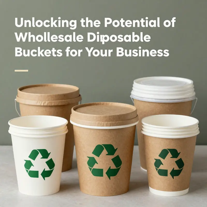 An overview of market trends in wholesale disposable buckets, highlighting key product types.