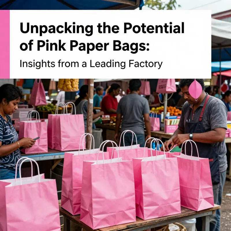 The advanced production line at the pink paper bags factory, illustrating state-of-the-art machinery and workflows.