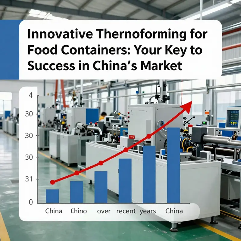 An overview of a factory where advanced thermoforming machines efficiently produce food containers.