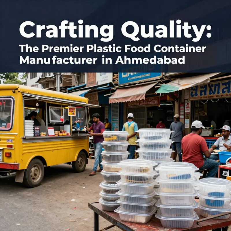 The bustling production facility of Uma Krupa Plast, a leader in plastic food container manufacturing in Ahmedabad.