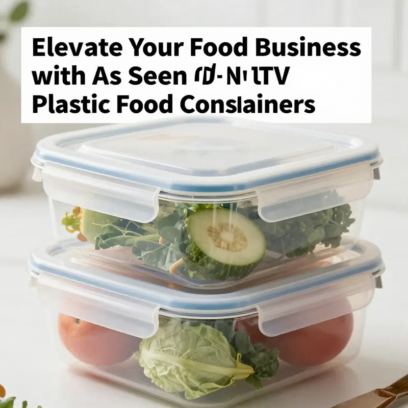 Organized kitchen space highlighted by As Seen On TV plastic food storage containers, showcasing convenience and accessibility.