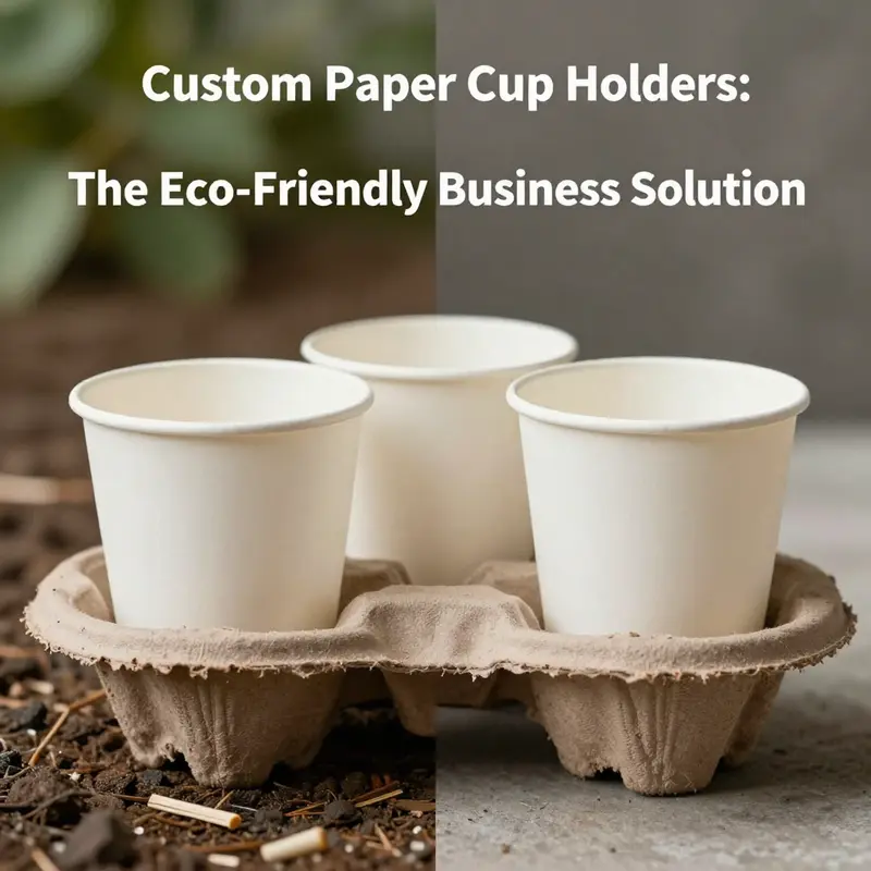 Exploring the durable and eco-friendly material composition of custom paper cup holders.