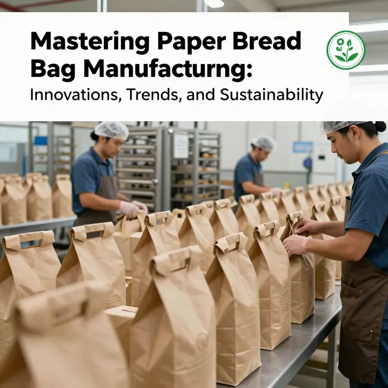 High-speed printing technology used in the production of paper bread bags.