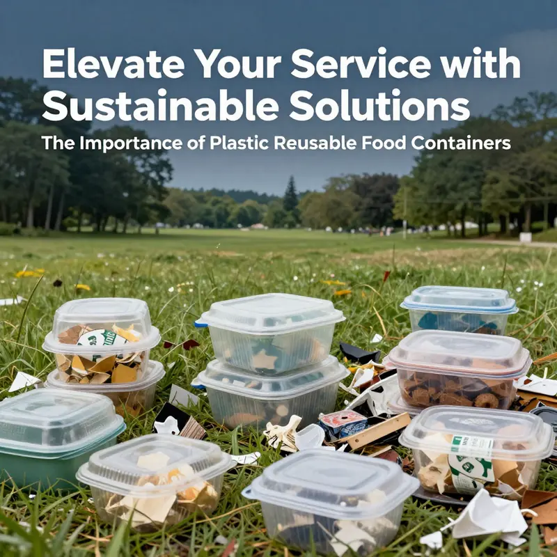 Visual comparison highlighting the environmental benefits of switching to reusable containers.