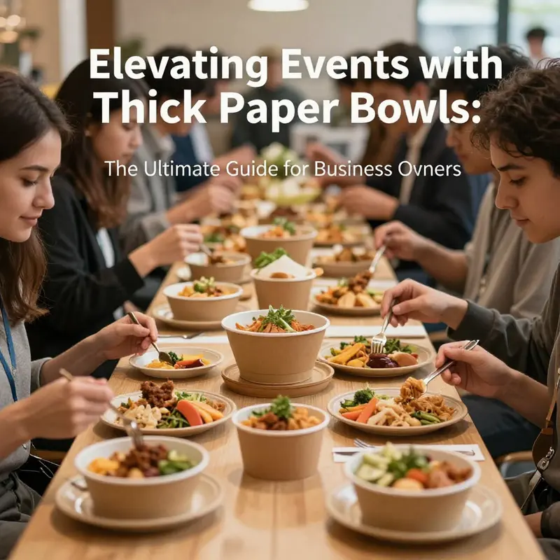 A variety of thick paper bowls ideal for diverse culinary presentations.