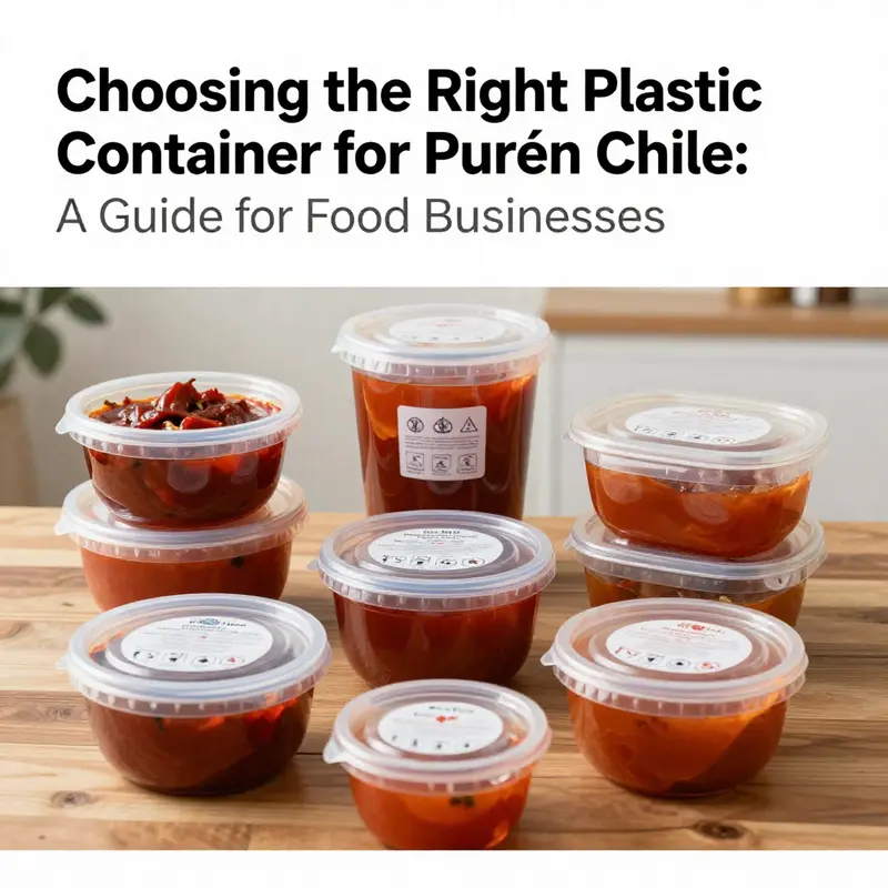 Diverse food-grade plastic containers that are safe for storing Purén Chile.