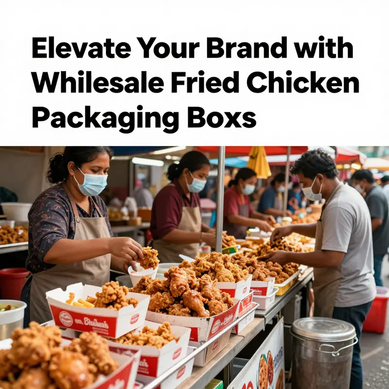 Diverse packaging options highlighting key features of fried chicken boxes.