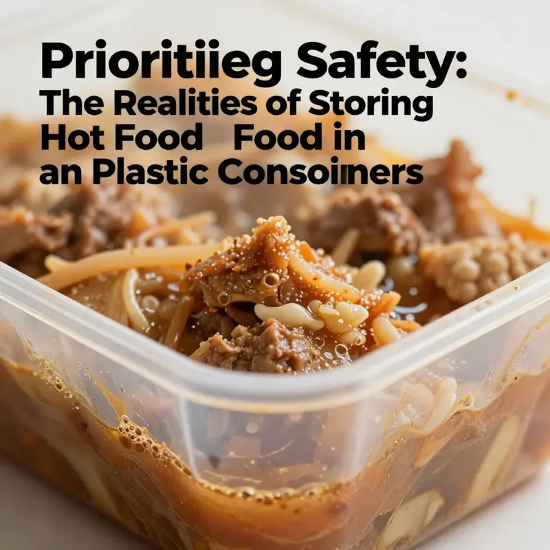 Potential chemical leaching from hot food stored in plastic containers can pose health risks.