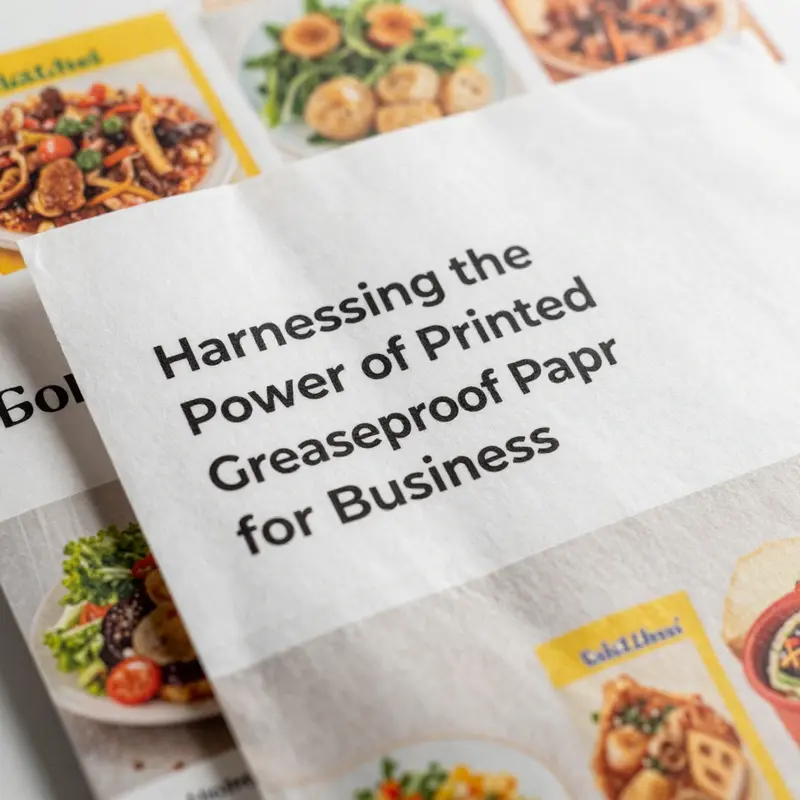 The durability and grease resistance of printed greaseproof paper bags.