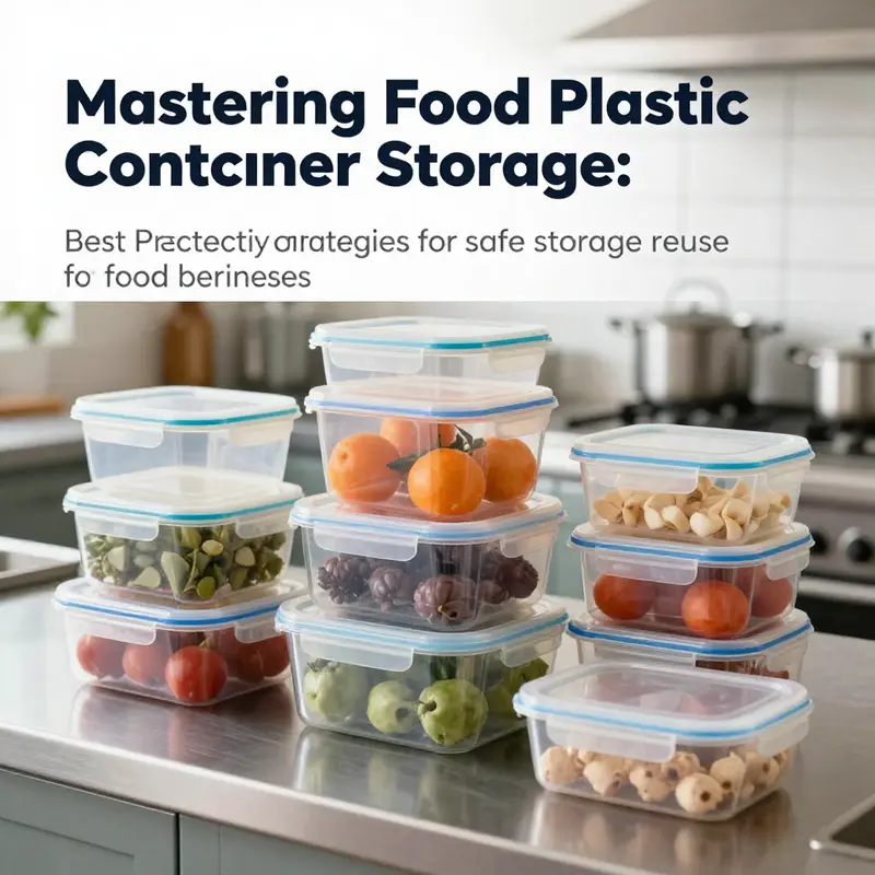 A lively kitchen with various plastic food containers helping maintain organization and freshness.