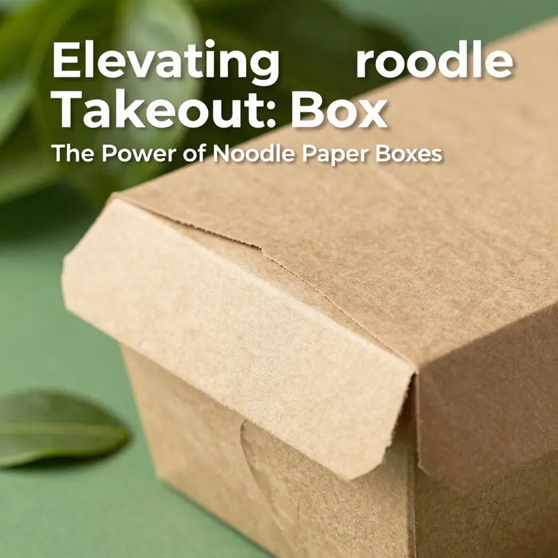 Kraft paper’s natural texture emphasizes its eco-friendly characteristics, suitable for noodle boxes.