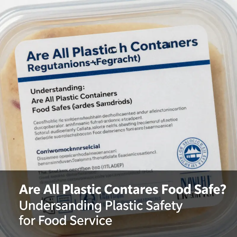 Types of plastics used in food containers categorized by safety for food contact.