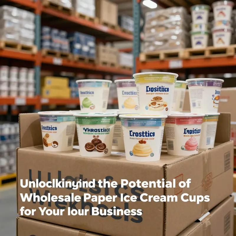 Diverse specifications of paper ice cream cups that highlight their customizability and design options.