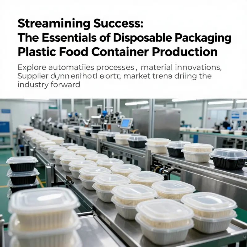 A view of a high-tech manufacturing plant specializing in disposable containers, reflecting innovation and efficiency.