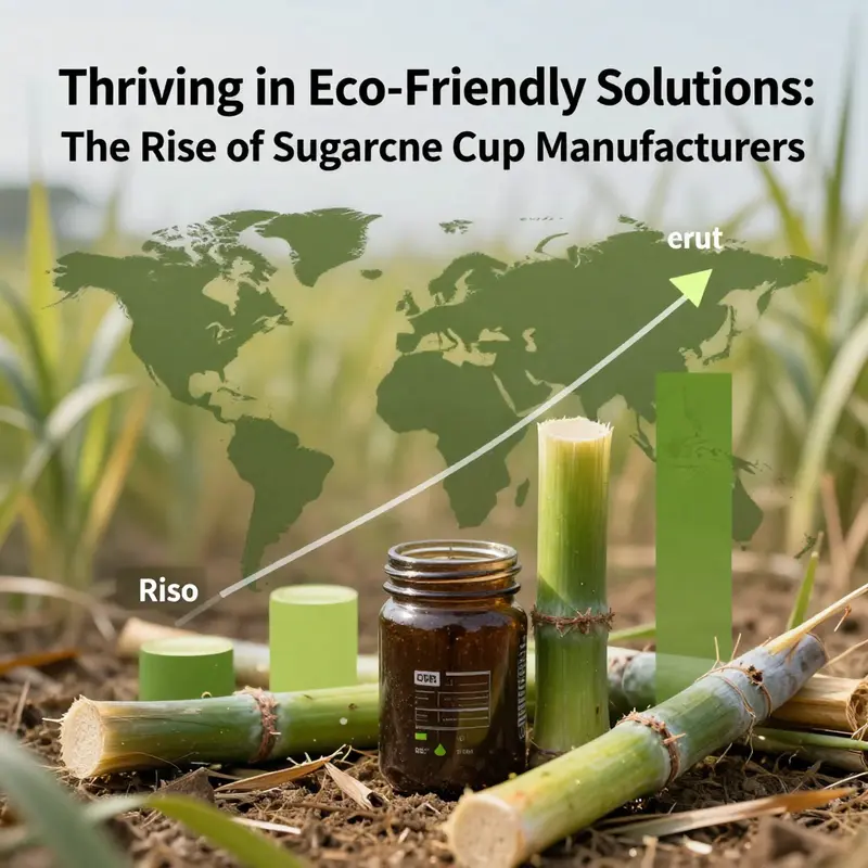 Illustrative trends showcasing the growing market dynamics of sugarcane cups.