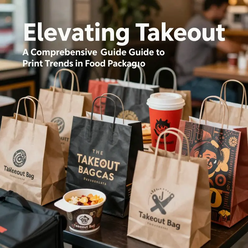 A visual representation of the dynamic takeout bag print market showcasing various brands and styles.
