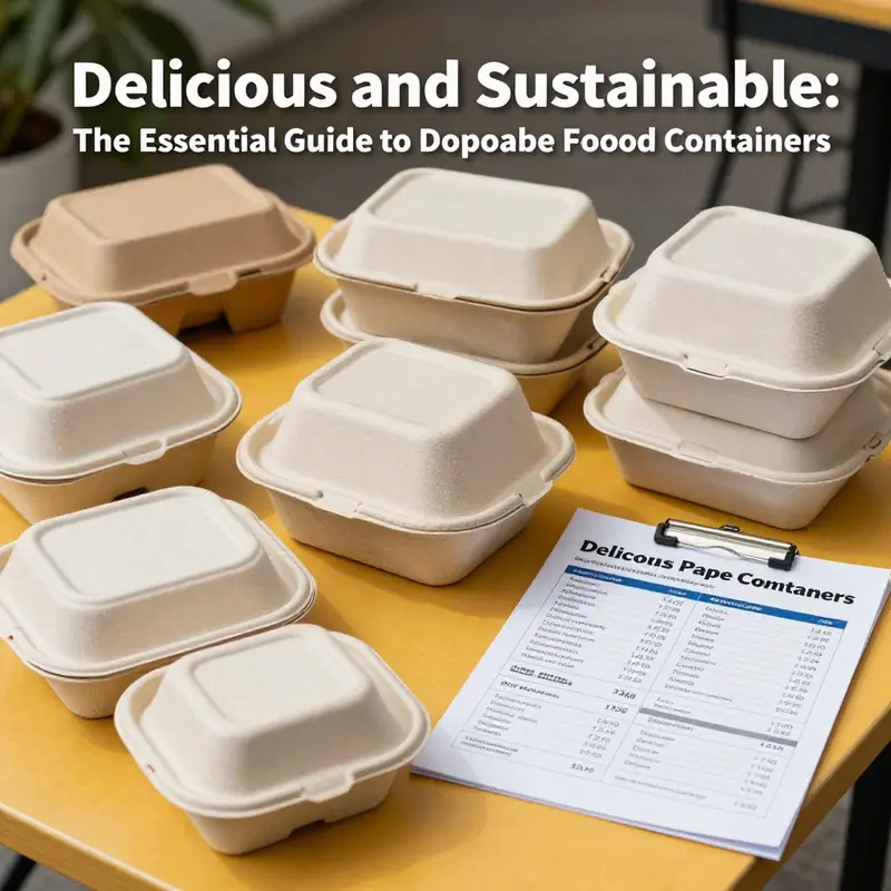 An assortment of disposable paper box food containers ideal for various food types.