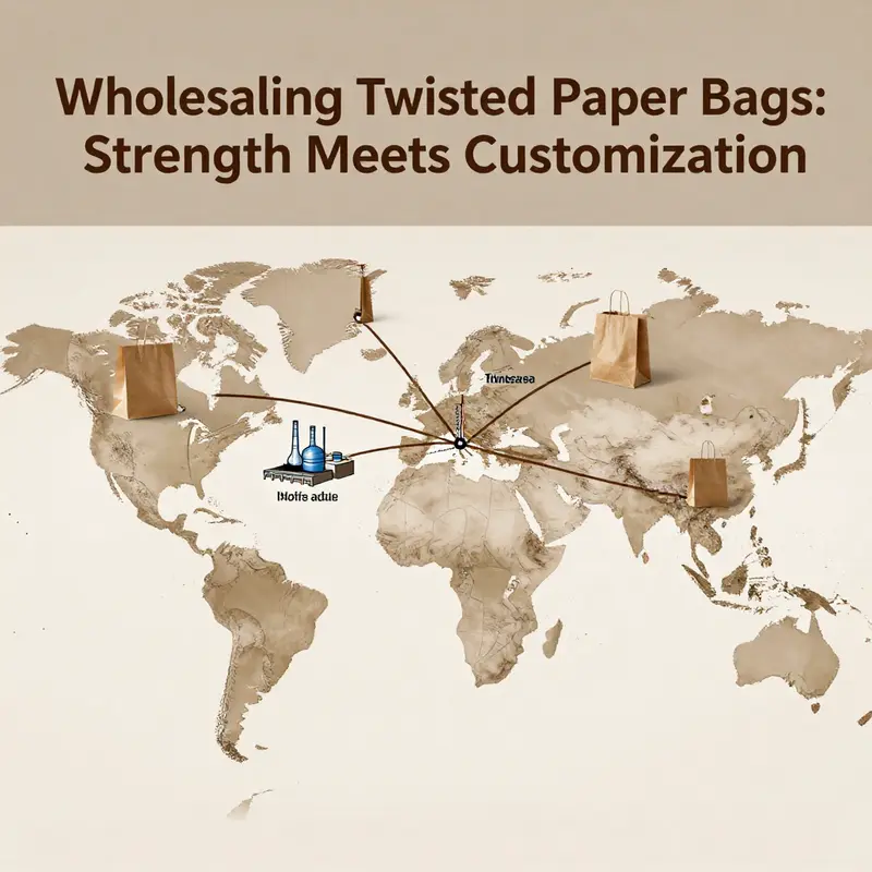 Diverse Types of Wholesale Twisted Handle Paper Bags in Retail Settings