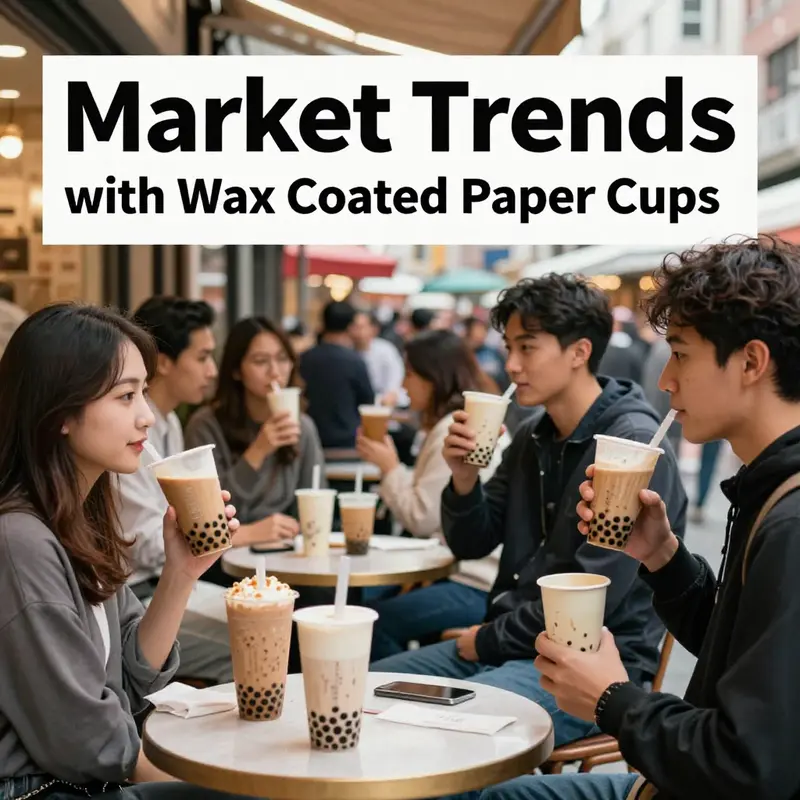 Detailing the exquisite design and material composition of wax coated paper cups.