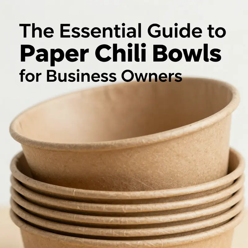 The kraft paper and moisture-resistant lining used in paper chili bowls highlight their sustainable composition.