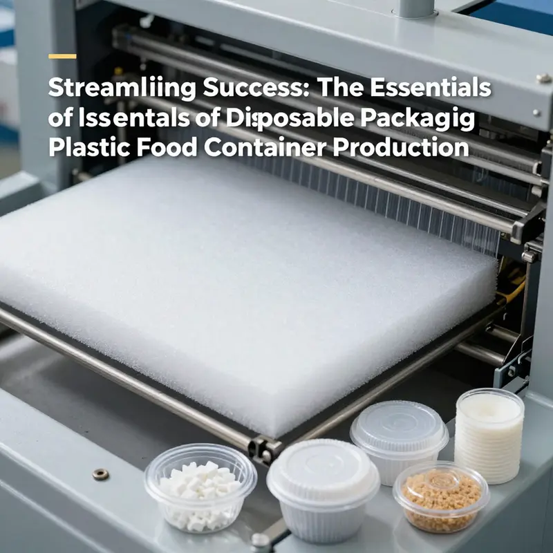 An advanced automated production line for disposable plastic food containers, highlighting the efficiency of modern manufacturing.