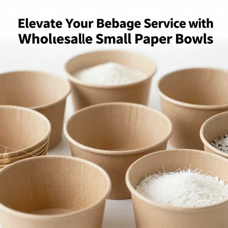 Variety of small paper bowls available in different sizes to suit diverse needs.