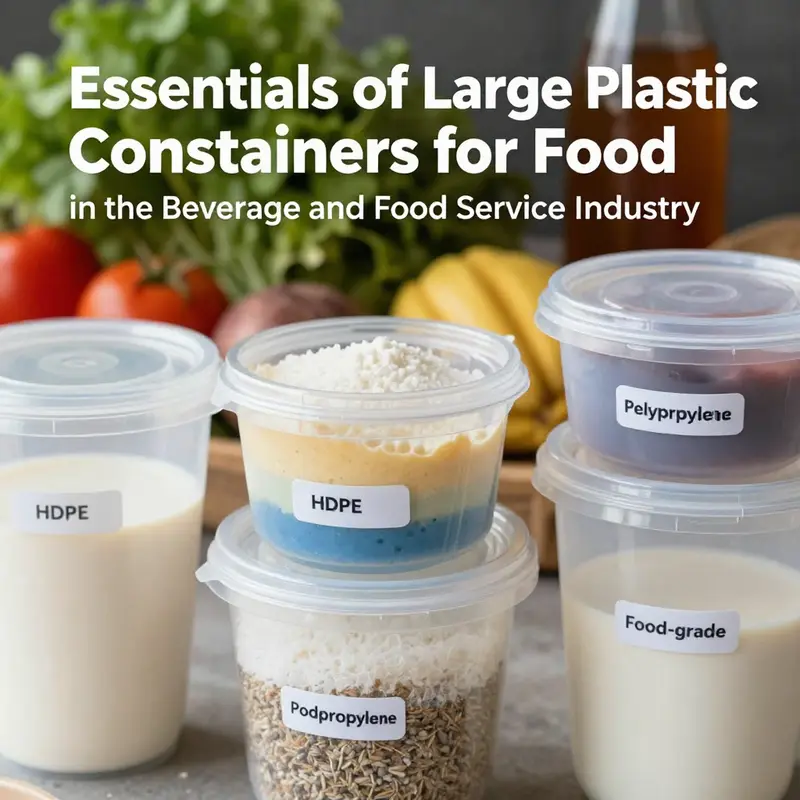 Various large plastic containers for food, demonstrating their versatility and organization potential in a commercial kitchen.
