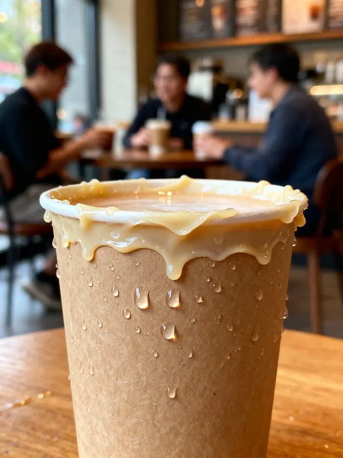 Wax coated paper cup showcasing effective moisture resistance.